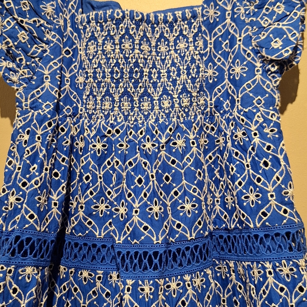 Lilly Pulitzer Morrie Ruffle Sleeve Eyelet Dress Various Sizes - Picture 3 of 5